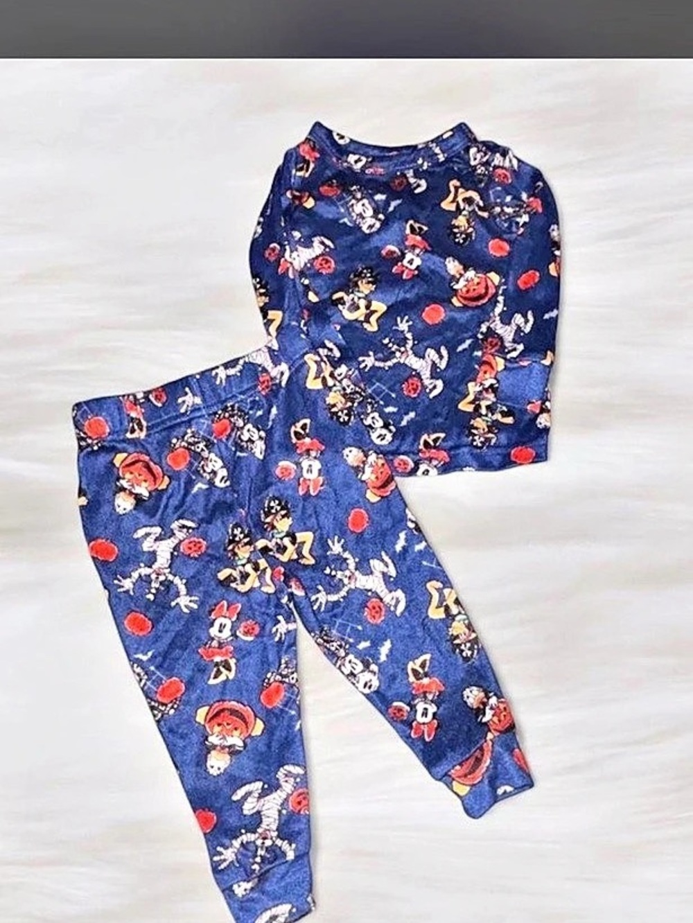 Disney Mickey Mouse and Friends Halloween Pajama Set Blue